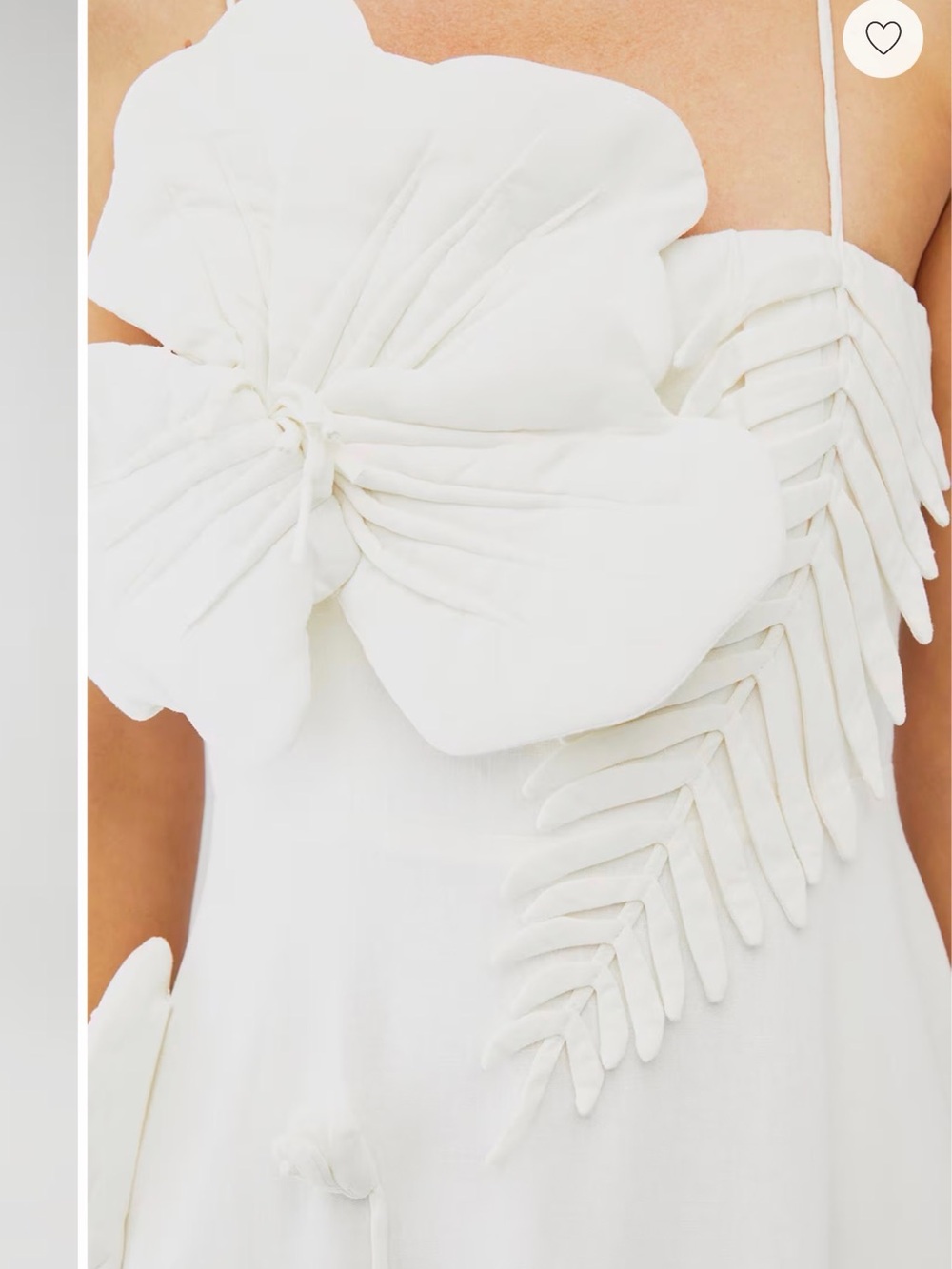 NWT Farm Rio Off-White Garden Sleeveless Midi Dress - Size Medium - Picture 3 of 5